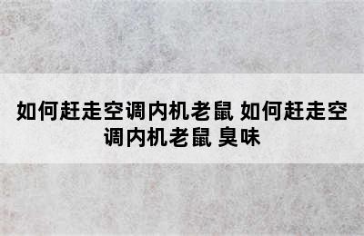 如何赶走空调内机老鼠 如何赶走空调内机老鼠 臭味